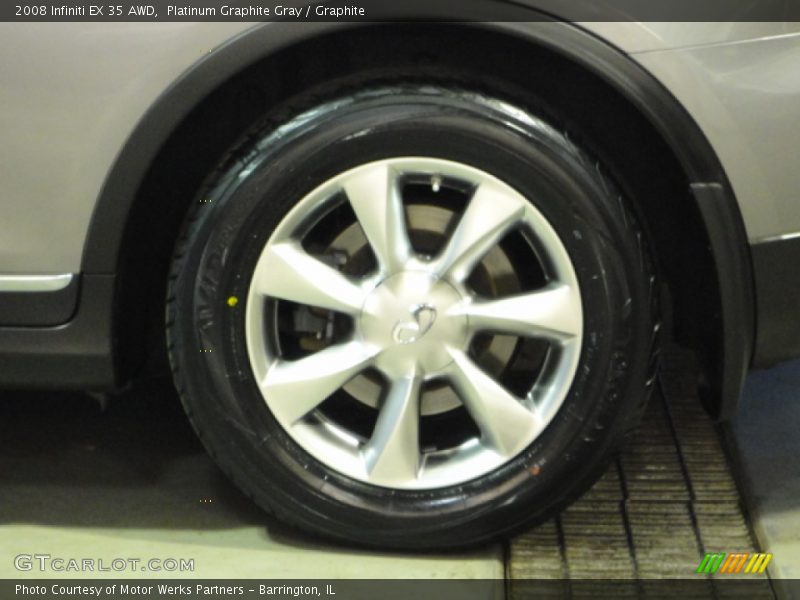Platinum Graphite Gray / Graphite 2008 Infiniti EX 35 AWD