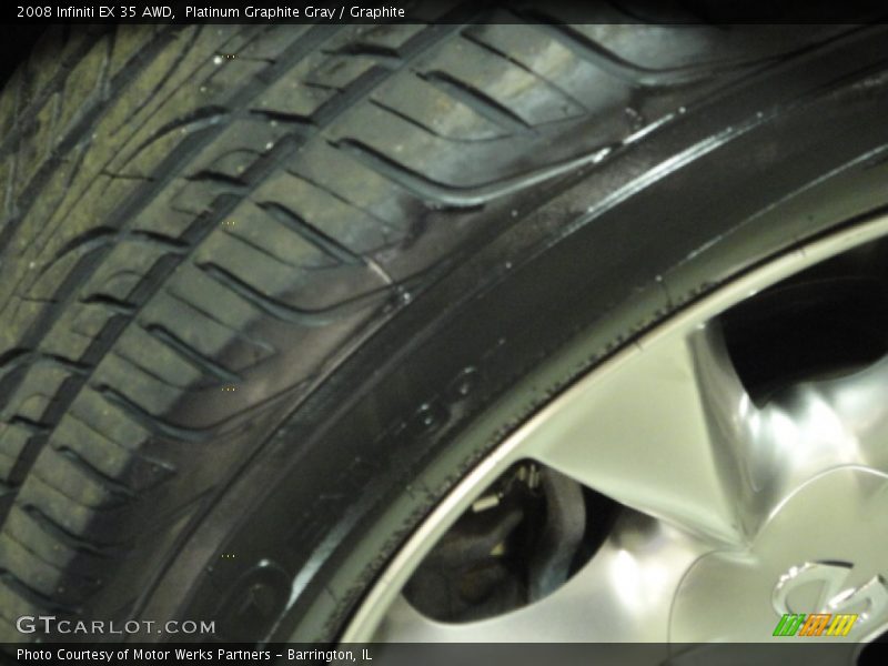 Platinum Graphite Gray / Graphite 2008 Infiniti EX 35 AWD