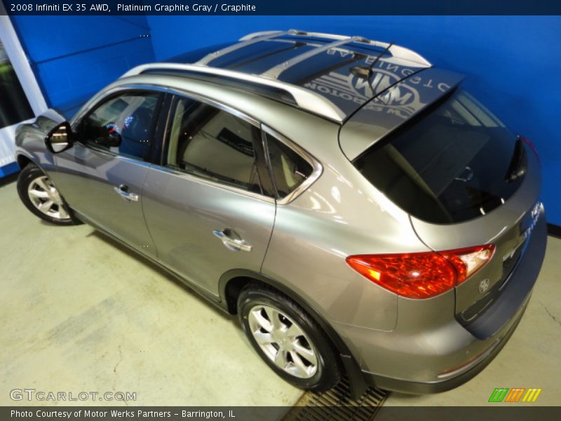 Platinum Graphite Gray / Graphite 2008 Infiniti EX 35 AWD