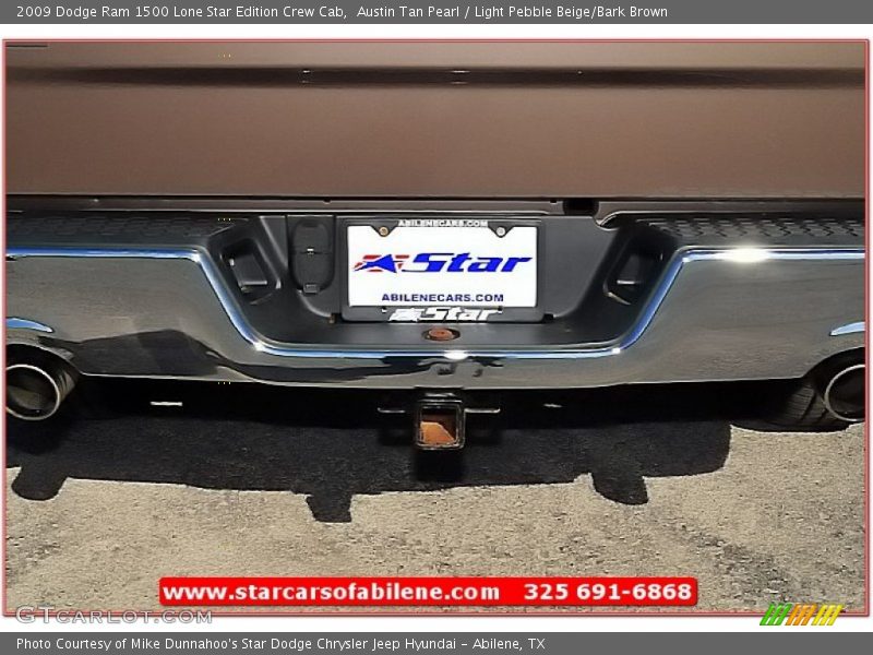 Austin Tan Pearl / Light Pebble Beige/Bark Brown 2009 Dodge Ram 1500 Lone Star Edition Crew Cab
