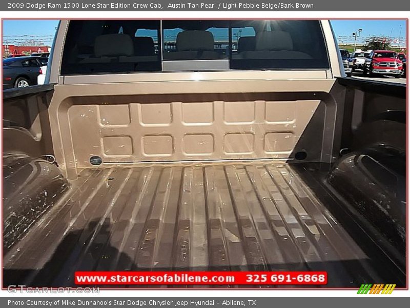 Austin Tan Pearl / Light Pebble Beige/Bark Brown 2009 Dodge Ram 1500 Lone Star Edition Crew Cab