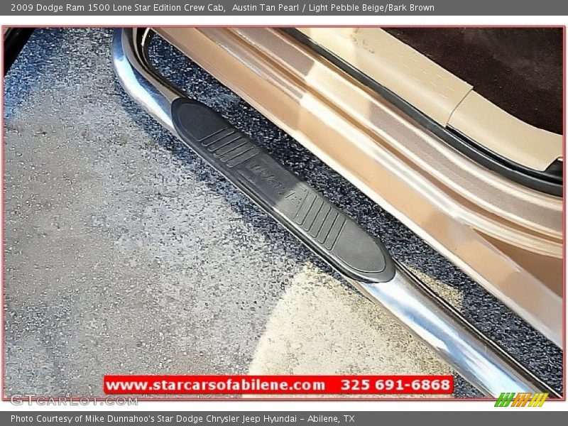 Austin Tan Pearl / Light Pebble Beige/Bark Brown 2009 Dodge Ram 1500 Lone Star Edition Crew Cab