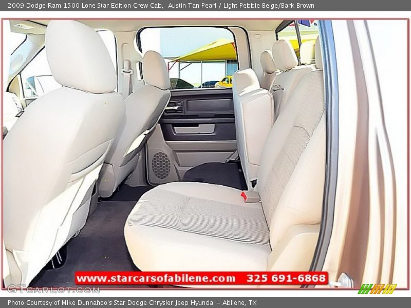 Austin Tan Pearl / Light Pebble Beige/Bark Brown 2009 Dodge Ram 1500 Lone Star Edition Crew Cab