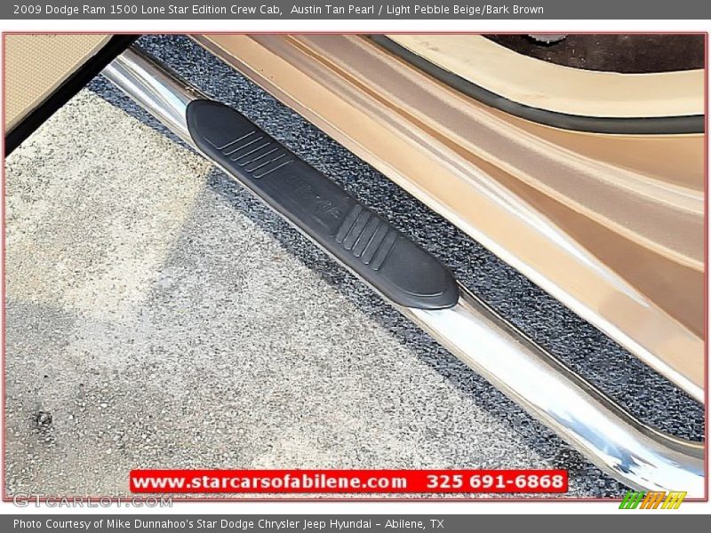 Austin Tan Pearl / Light Pebble Beige/Bark Brown 2009 Dodge Ram 1500 Lone Star Edition Crew Cab