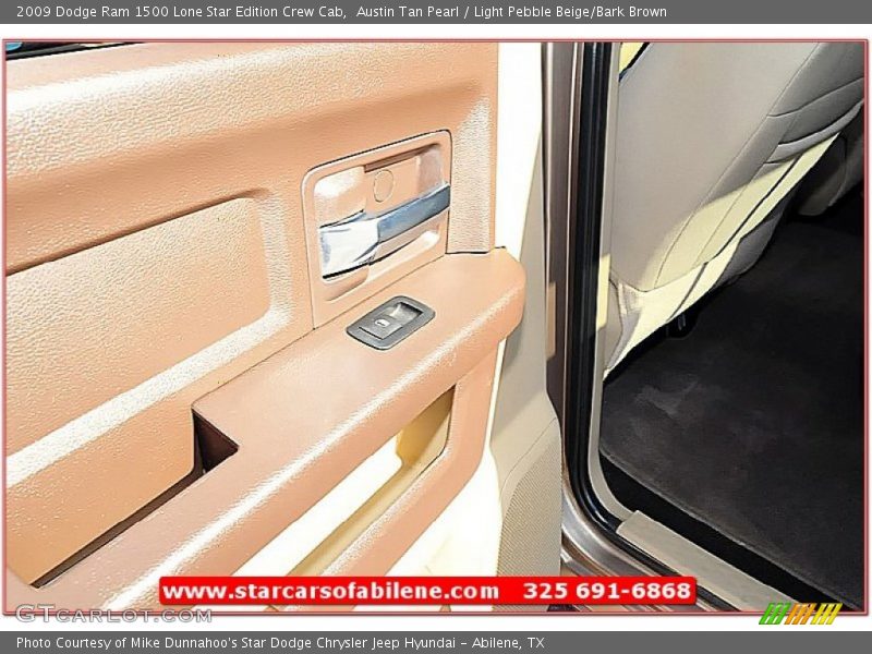 Austin Tan Pearl / Light Pebble Beige/Bark Brown 2009 Dodge Ram 1500 Lone Star Edition Crew Cab