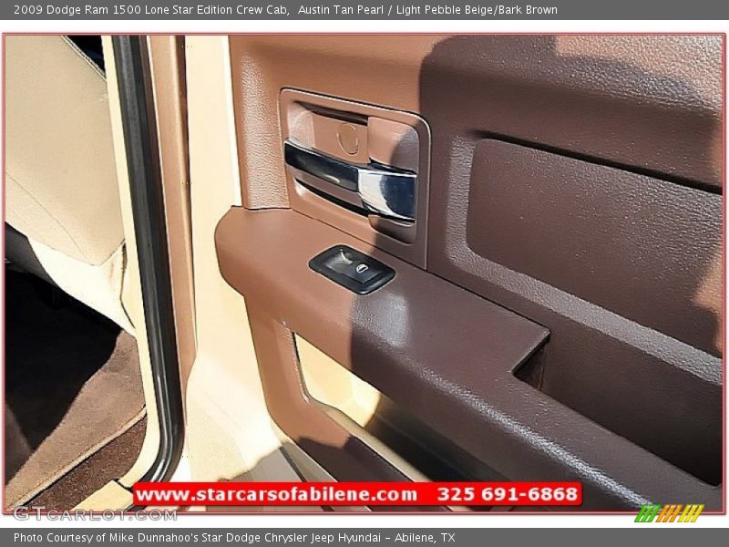 Austin Tan Pearl / Light Pebble Beige/Bark Brown 2009 Dodge Ram 1500 Lone Star Edition Crew Cab