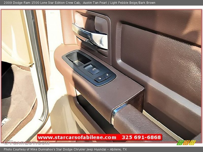 Austin Tan Pearl / Light Pebble Beige/Bark Brown 2009 Dodge Ram 1500 Lone Star Edition Crew Cab