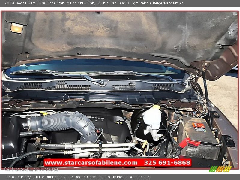 Austin Tan Pearl / Light Pebble Beige/Bark Brown 2009 Dodge Ram 1500 Lone Star Edition Crew Cab