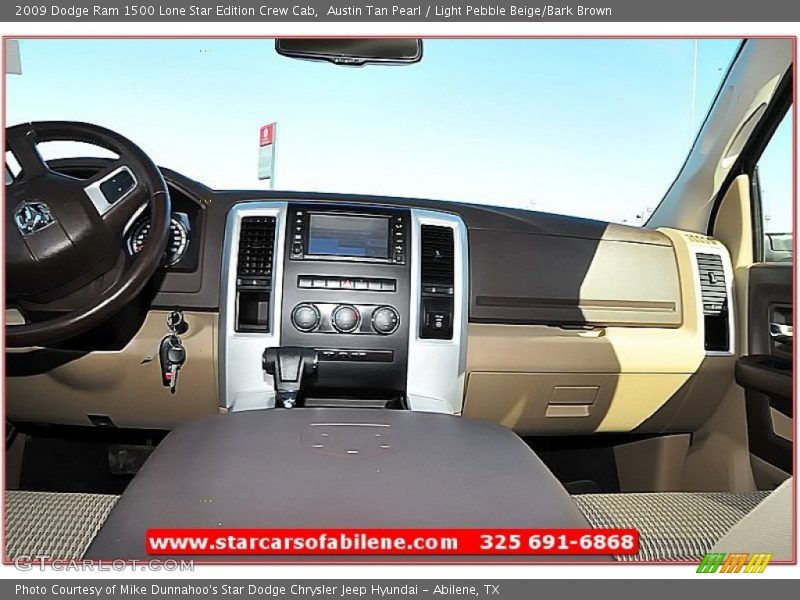 Austin Tan Pearl / Light Pebble Beige/Bark Brown 2009 Dodge Ram 1500 Lone Star Edition Crew Cab