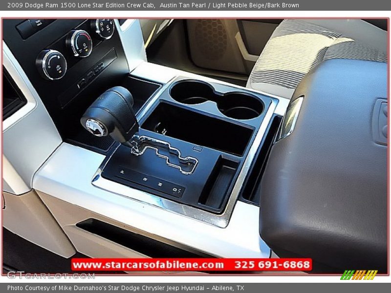 Austin Tan Pearl / Light Pebble Beige/Bark Brown 2009 Dodge Ram 1500 Lone Star Edition Crew Cab