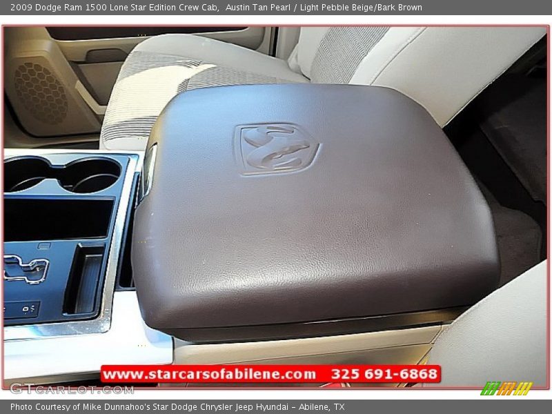 Austin Tan Pearl / Light Pebble Beige/Bark Brown 2009 Dodge Ram 1500 Lone Star Edition Crew Cab