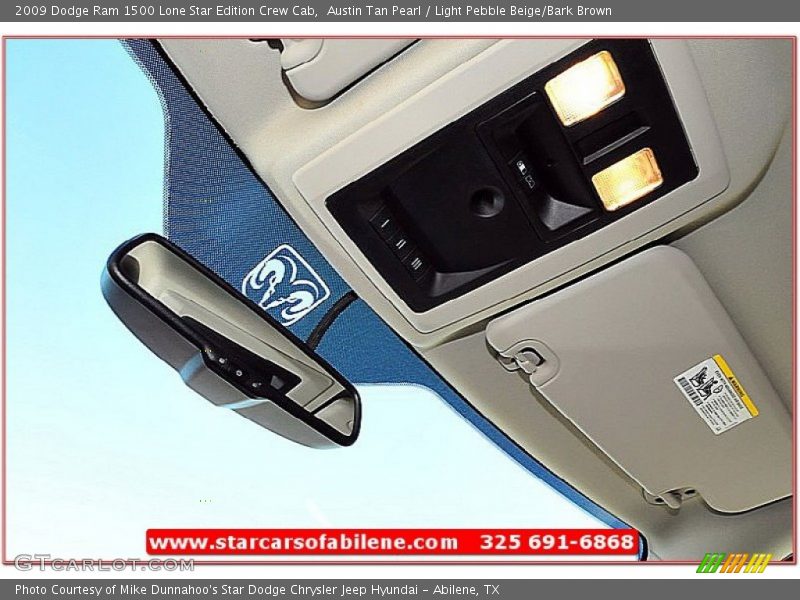 Austin Tan Pearl / Light Pebble Beige/Bark Brown 2009 Dodge Ram 1500 Lone Star Edition Crew Cab