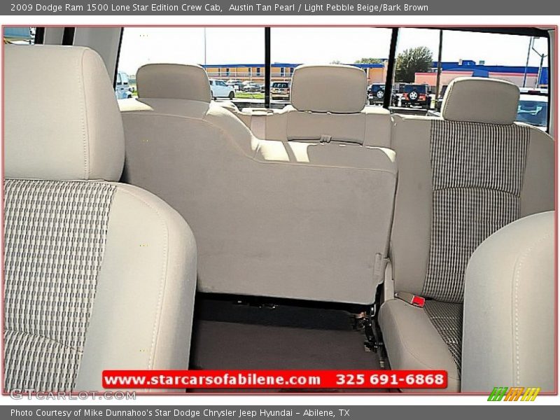 Austin Tan Pearl / Light Pebble Beige/Bark Brown 2009 Dodge Ram 1500 Lone Star Edition Crew Cab