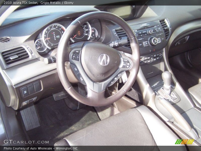 Grigio Metallic / Ebony 2010 Acura TSX Sedan