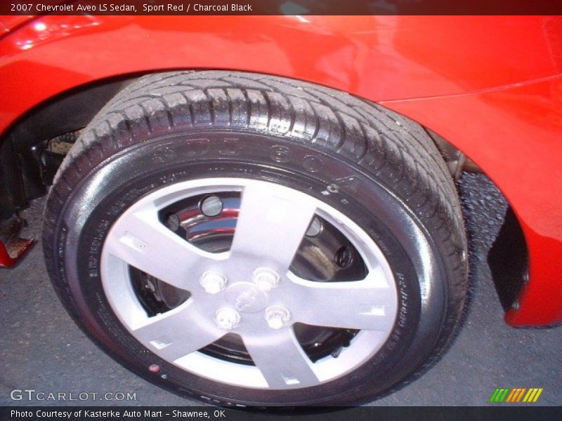 Sport Red / Charcoal Black 2007 Chevrolet Aveo LS Sedan