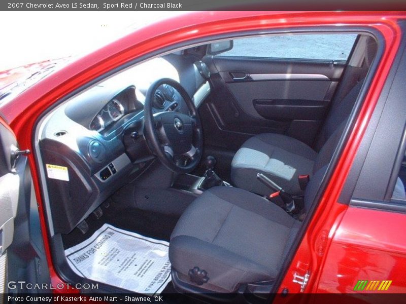 Sport Red / Charcoal Black 2007 Chevrolet Aveo LS Sedan