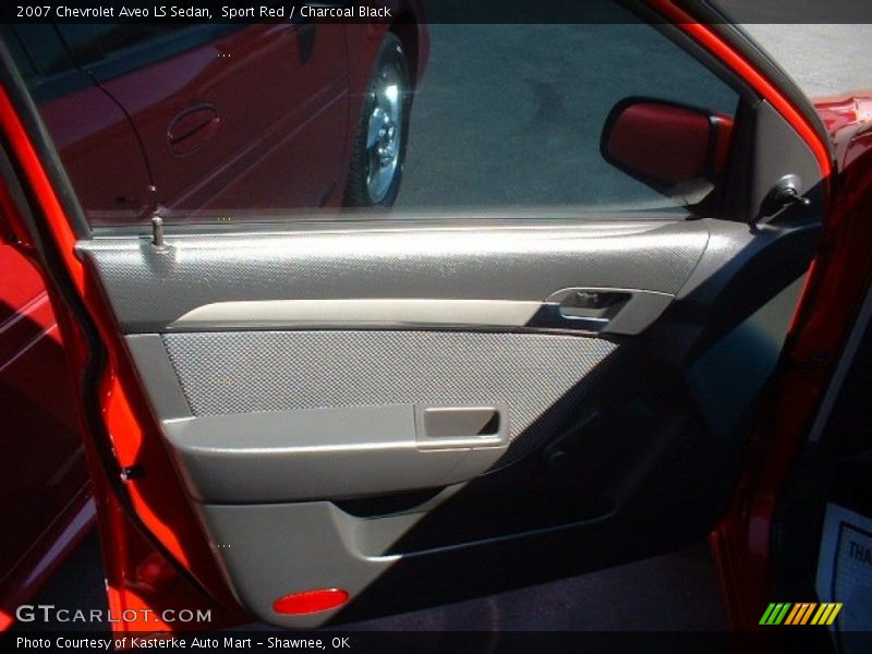 Sport Red / Charcoal Black 2007 Chevrolet Aveo LS Sedan