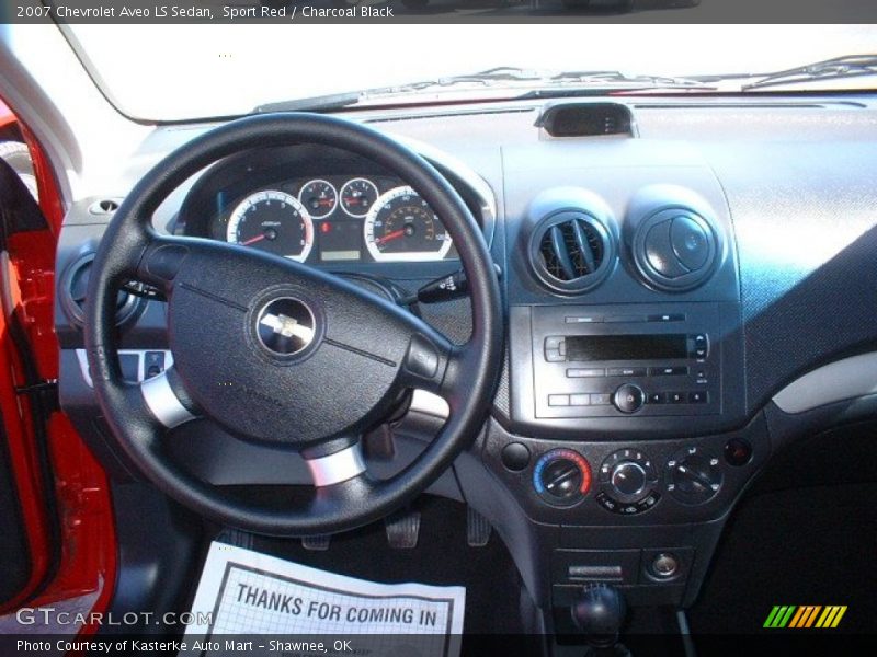 Sport Red / Charcoal Black 2007 Chevrolet Aveo LS Sedan