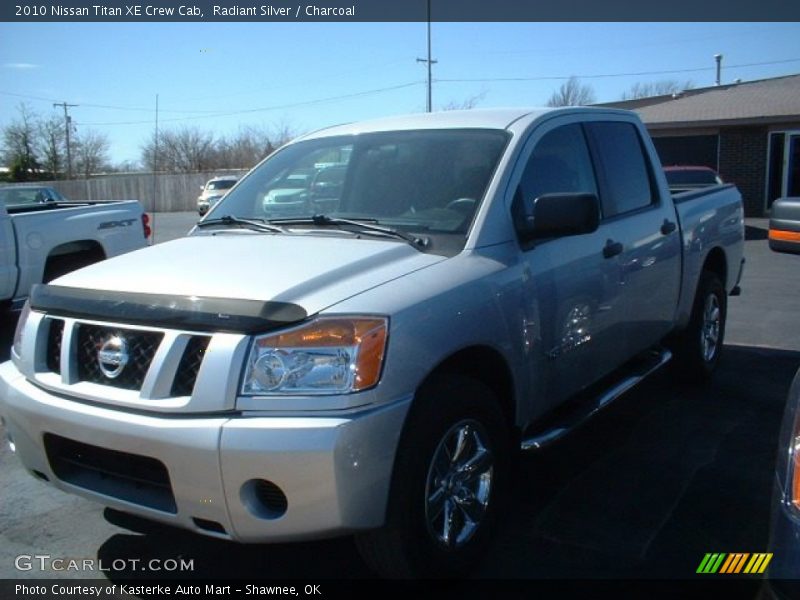 Radiant Silver / Charcoal 2010 Nissan Titan XE Crew Cab