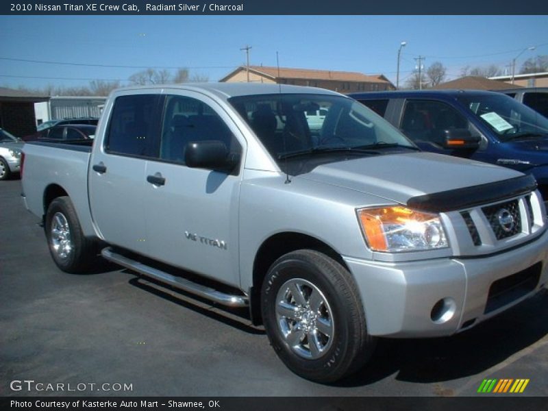 Radiant Silver / Charcoal 2010 Nissan Titan XE Crew Cab
