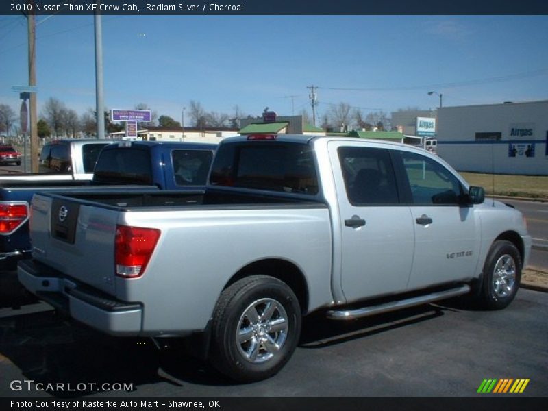 Radiant Silver / Charcoal 2010 Nissan Titan XE Crew Cab