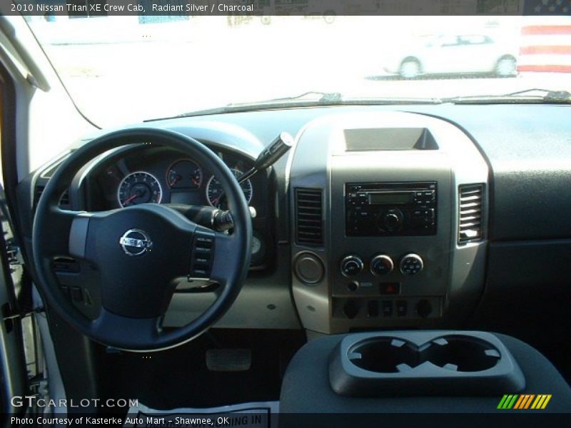 Radiant Silver / Charcoal 2010 Nissan Titan XE Crew Cab