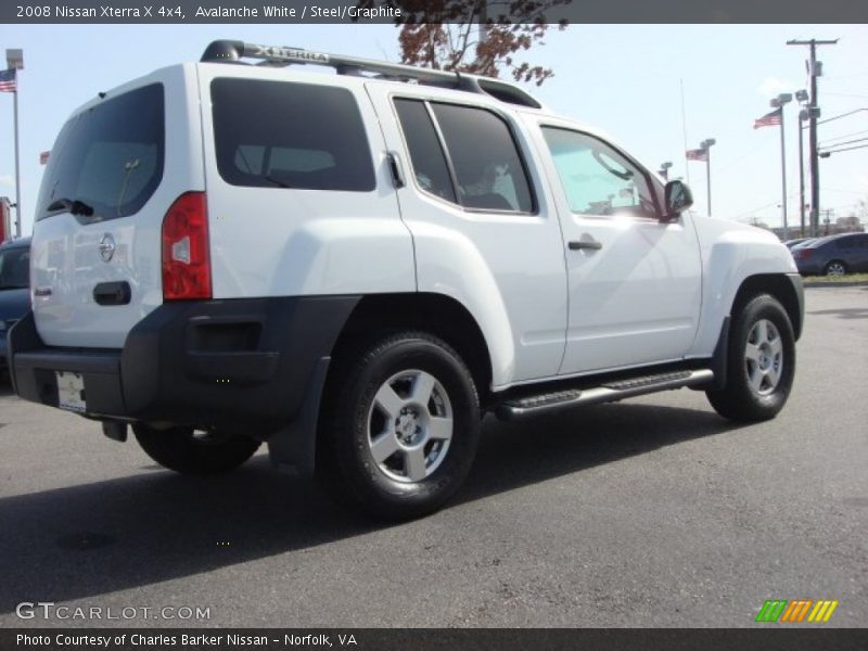 Avalanche White / Steel/Graphite 2008 Nissan Xterra X 4x4