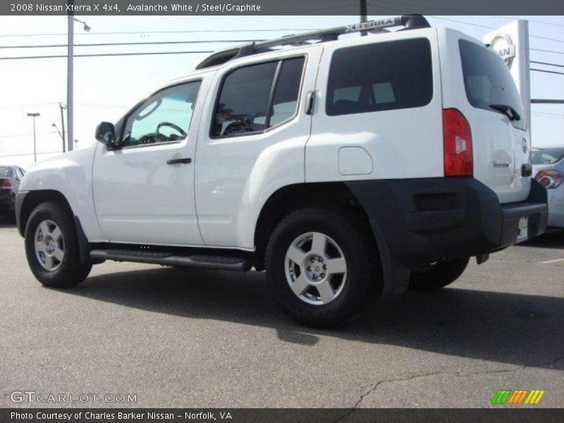 Avalanche White / Steel/Graphite 2008 Nissan Xterra X 4x4