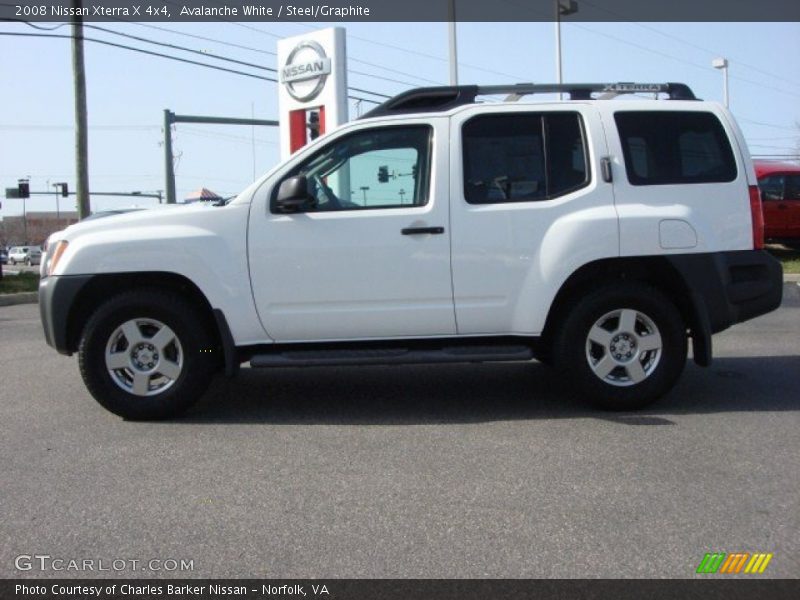 Avalanche White / Steel/Graphite 2008 Nissan Xterra X 4x4