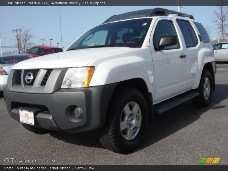 Avalanche White / Steel/Graphite 2008 Nissan Xterra X 4x4