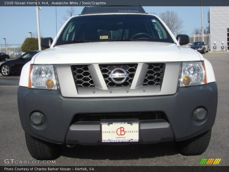 Avalanche White / Steel/Graphite 2008 Nissan Xterra X 4x4