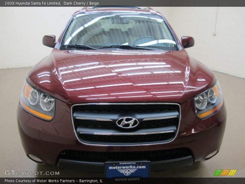 Dark Cherry / Beige 2009 Hyundai Santa Fe Limited