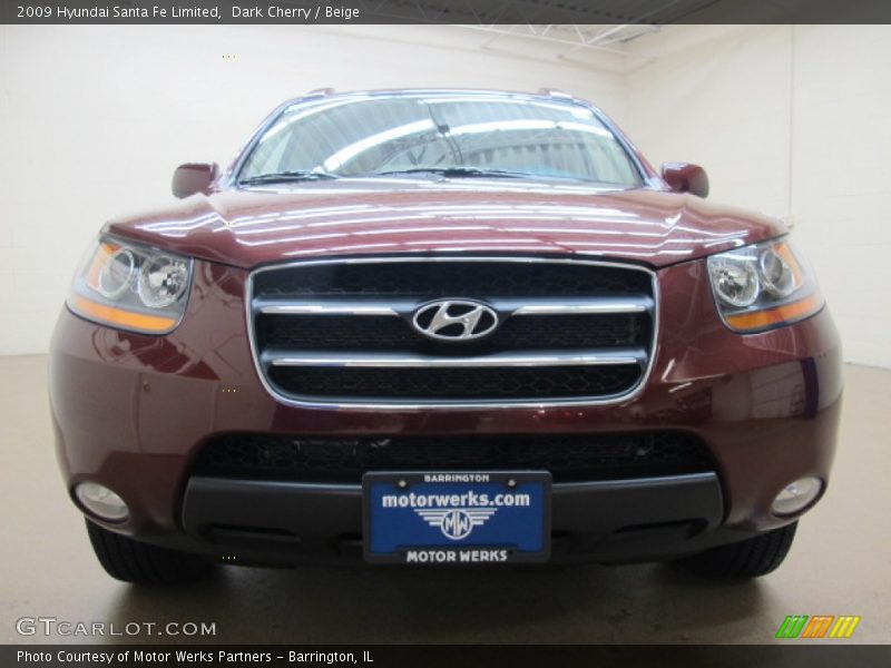 Dark Cherry / Beige 2009 Hyundai Santa Fe Limited