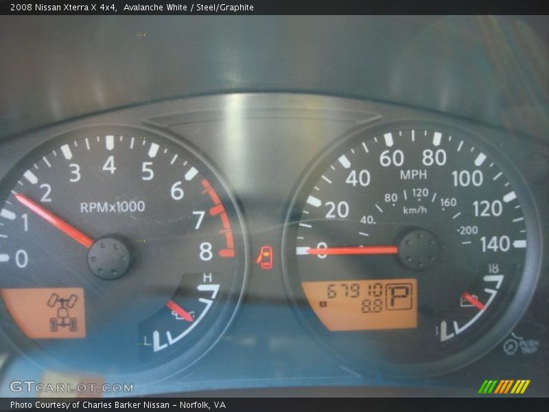 Avalanche White / Steel/Graphite 2008 Nissan Xterra X 4x4