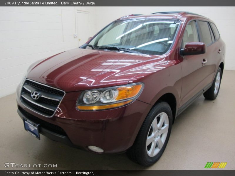 Dark Cherry / Beige 2009 Hyundai Santa Fe Limited