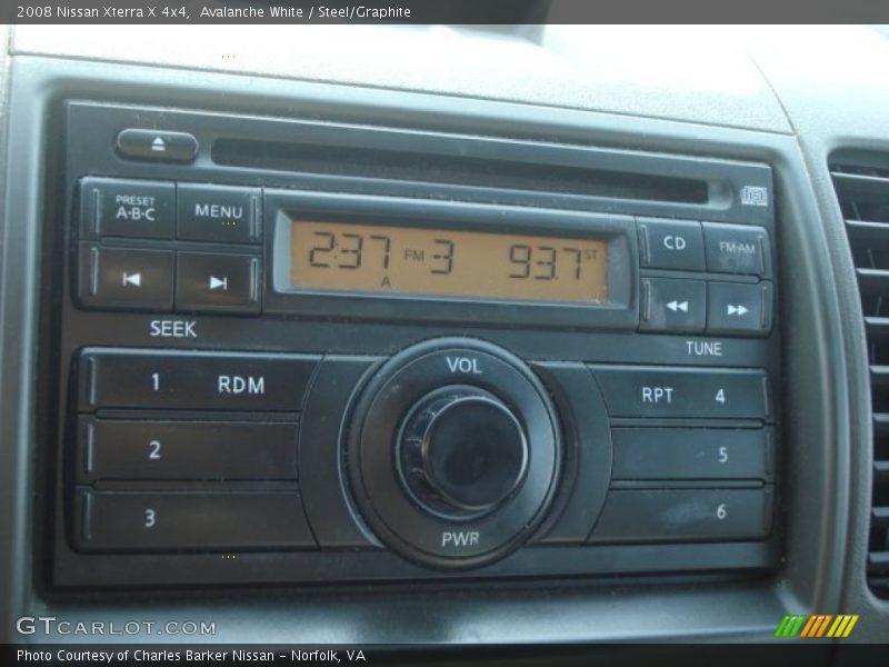 Avalanche White / Steel/Graphite 2008 Nissan Xterra X 4x4