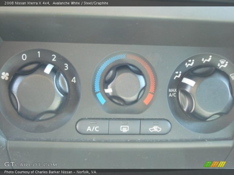 Avalanche White / Steel/Graphite 2008 Nissan Xterra X 4x4