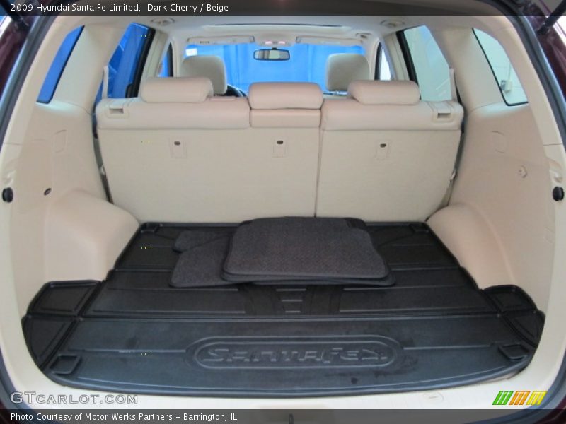 Dark Cherry / Beige 2009 Hyundai Santa Fe Limited