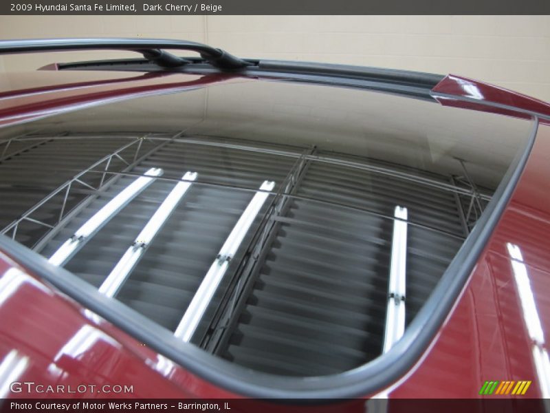 Dark Cherry / Beige 2009 Hyundai Santa Fe Limited