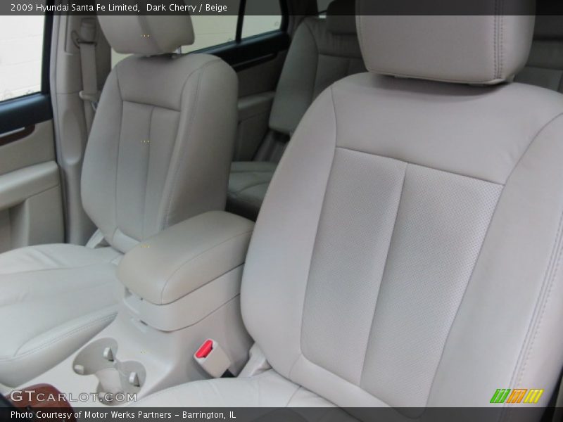 Dark Cherry / Beige 2009 Hyundai Santa Fe Limited