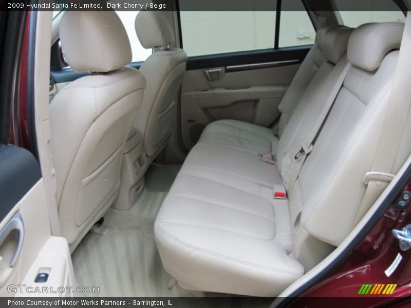 Dark Cherry / Beige 2009 Hyundai Santa Fe Limited