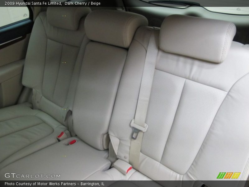 Dark Cherry / Beige 2009 Hyundai Santa Fe Limited