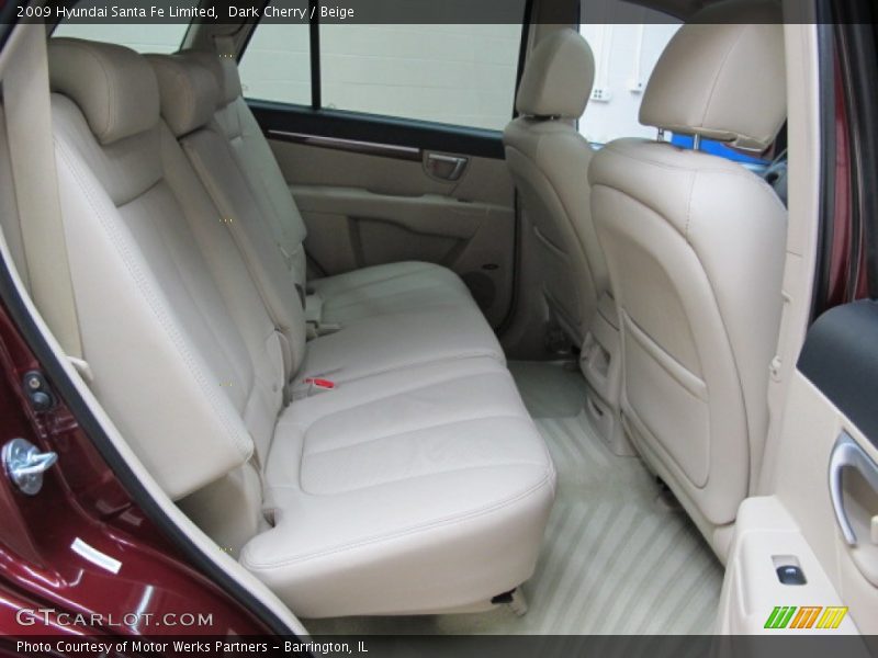 Dark Cherry / Beige 2009 Hyundai Santa Fe Limited