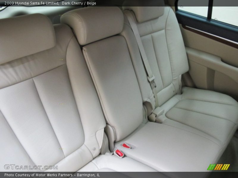 Dark Cherry / Beige 2009 Hyundai Santa Fe Limited