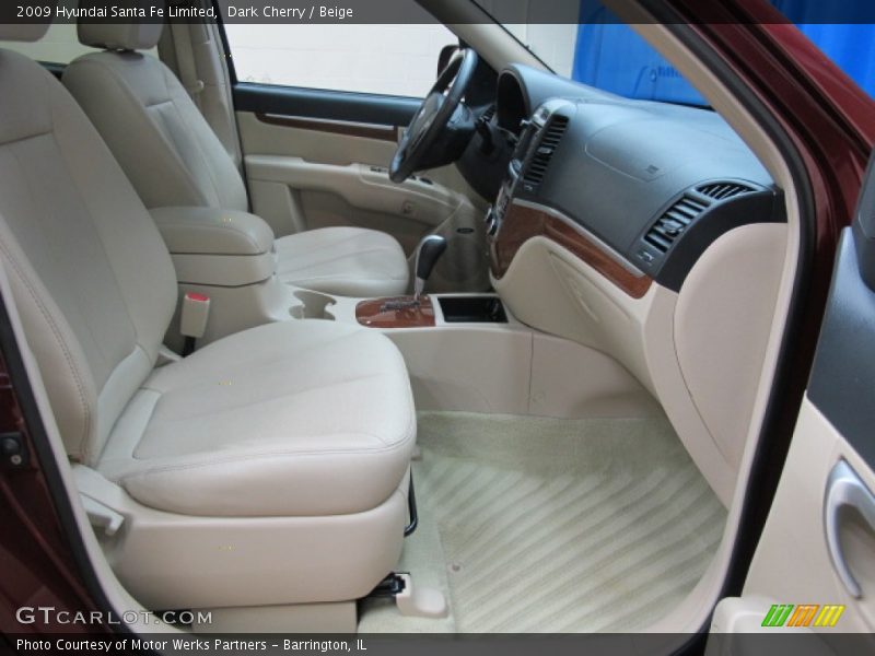 Dark Cherry / Beige 2009 Hyundai Santa Fe Limited