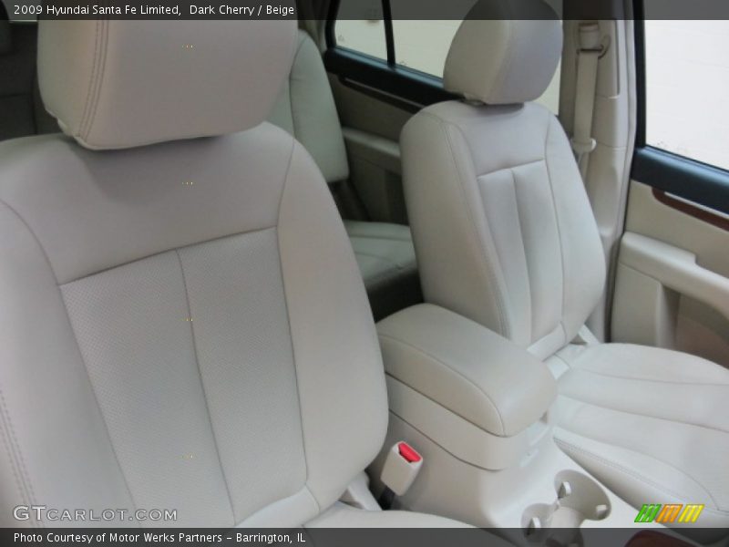 Dark Cherry / Beige 2009 Hyundai Santa Fe Limited
