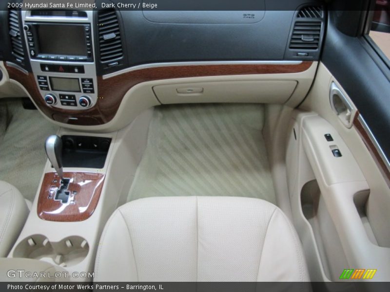 Dark Cherry / Beige 2009 Hyundai Santa Fe Limited
