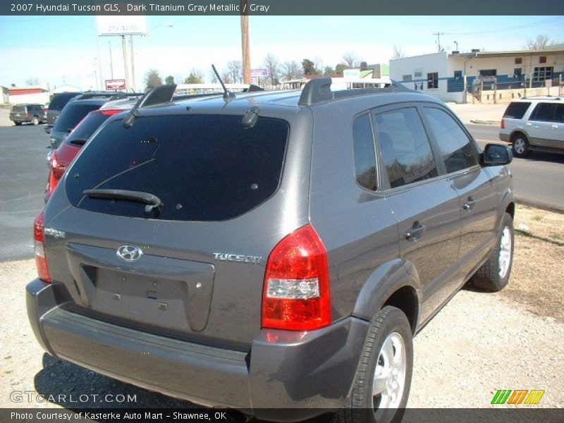 Dark Titanium Gray Metallic / Gray 2007 Hyundai Tucson GLS