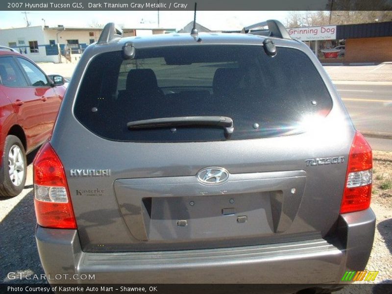 Dark Titanium Gray Metallic / Gray 2007 Hyundai Tucson GLS