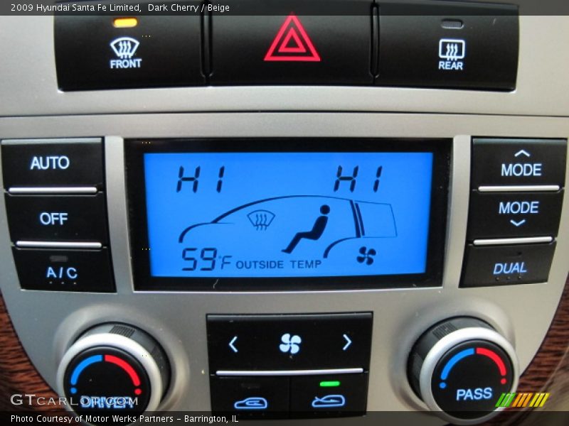 Controls of 2009 Santa Fe Limited